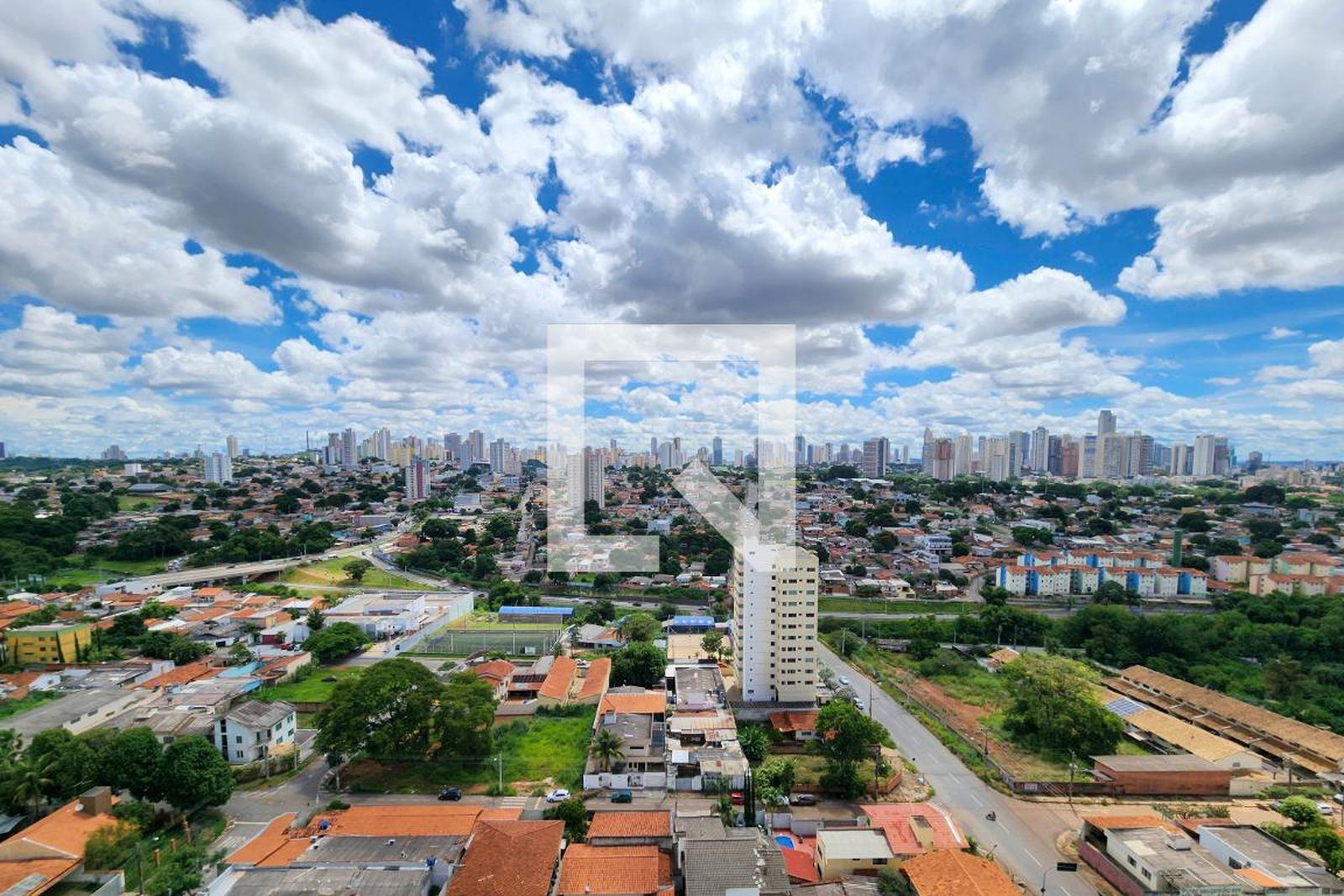 Vista panorâmica de Goiânia a partir da varanda